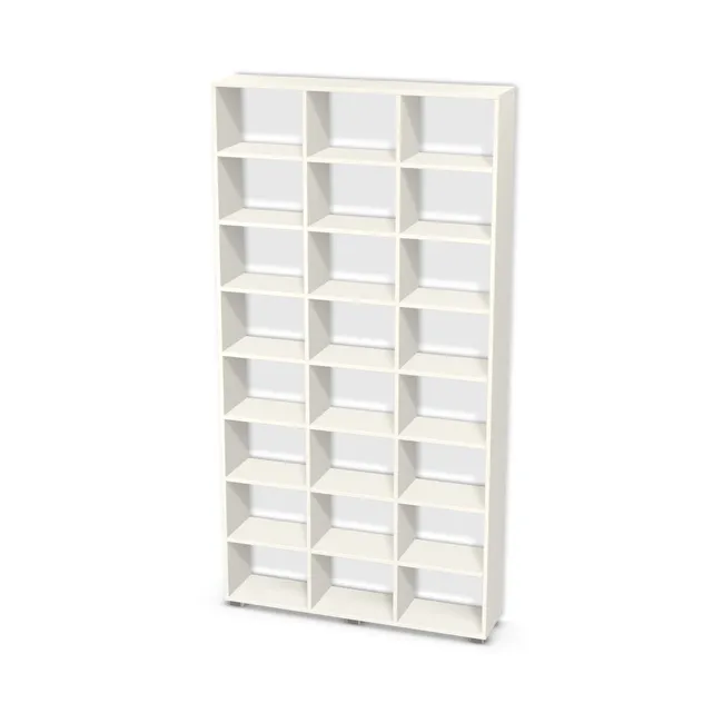 Korpus: W908 ST2, Przednie i tylne krawędzie: W innym kolorze (W908, ST2), Szerokość: 115 cm, Wysokość: 220 cm, Wysokość z nóżkami: 222,5 cm, Głębokość: 25 cm, Liczba rzędów: 8 rzędów, Liczba kolumn: 3 kolumny, Typ podstawy: Nóżki (wg wyboru), Obrzeże korpusu: 
