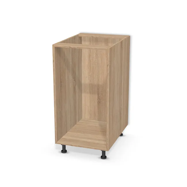 Korpus: Dąb Bardolino naturalny (H1145, ST10), Przednie krawędzie: Domyślne (w kolorze korpusu) (H1145, ST10), Usłojenie pleców: Pionowe, Materiał pleców: Plecy z płyty jak korpus, Bok szafki lewy: Domyślne (w kolorze korpusu) (H1145, ST10), Bok szafki prawy: Domyślne (w kolorze korpusu) (H1145, ST10), Szerokość: 50 cm, Wysokość: 90 cm, Wysokość z nóżkami: 100 cm, Głębokość: 67 cm, Liczba półek: Bez półek, Nóżki: Nóżka podstawowa 10 cm z regulacją (Basic), Obrzeże korpusu: 0,8 mm, Oklejanie boków: Nieoklejone (góra i dół)