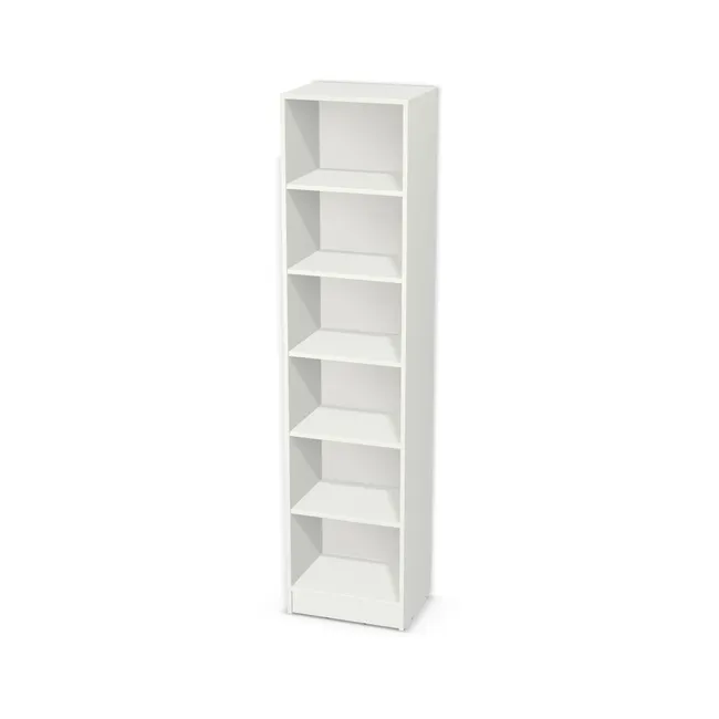 Korpus: W962 SM, Materiał pleców: Plecy z płyty HDF 3 mm (biała), Szerokość: 50 cm, Wysokość: 202 cm, Wysokość z cokołem: 212 cm, Głębokość: 37 cm, Liczba półek: 5 półek, Rozmieszczenie półek: Rozmieszczenie symetryczne półek, Typ podstawy: Cokół 10 cm, Podpórki półek: Podpórki półki fi 5 mm (Basic / ruchome), Obrzeże korpusu: 