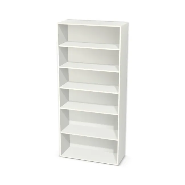 Korpus: W962 ST2, Materiał pleców: Plecy z płyty jak korpus, Szerokość: 100 cm, Wysokość: 220 cm, Głębokość: 40 cm, Liczba półek: 5 półek, Rozmieszczenie półek: Własne ustawienie, Typ podstawy: Brak (tylko ślizgacze), Podpórki półek: Podpórki Kuadro z zabezpieczeniem (typ 2) (Premium / z zabezp.), Obrzeże korpusu: 