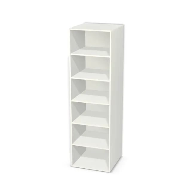 Korpus: W962 SM, Materiał pleców: Plecy z płyty jak korpus, Szerokość: 60 cm, Wysokość: 204 cm, Głębokość: 60 cm, Liczba półek: 5 półek, Rozmieszczenie półek: Rozmieszczenie symetryczne półek, Typ podstawy: Brak (tylko ślizgacze), Podpórki półek: Podpórki Kuadro z zabezpieczeniem (typ 2) (Premium / z zabezp.), Obrzeże korpusu: 