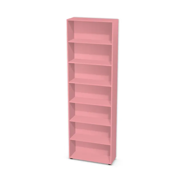 Korpus: U363 ST9, Materiał pleców: Plecy z płyty jak korpus, Szerokość: 80 cm, Wysokość: 250 cm, Wysokość z nóżkami: 251,9 cm, Głębokość: 30 cm, Liczba półek: 6 półek, Rozmieszczenie półek: Rozmieszczenie symetryczne półek, Typ podstawy: Nóżki (wg wyboru), Nóżki: Ślizgacz czarny 2-częściowy 54x19mm tworzywo sztuczne (Stopka fi54 19mm), Podpórki półek: Podpórki półki fi 5 mm (Basic / ruchome), Obrzeże korpusu: 