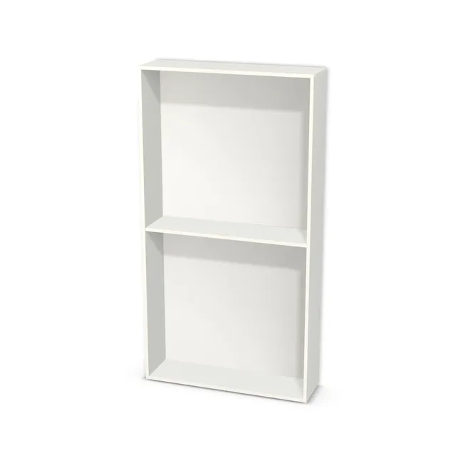 Korpus: W962 ST2, Materiał pleców: Plecy z płyty HDF 3 mm (biała), Szerokość: 93 cm, Wysokość: 175 cm, Głębokość: 25 cm, Liczba półek: 1 półka, Rozmieszczenie półek: Rozmieszczenie symetryczne półek, Typ podstawy: Brak (tylko ślizgacze), Podpórki półek: Podpórki półki fi 5 mm (Basic / ruchome), Obrzeże korpusu: , Rodzaj: Zabudowa szeregowa