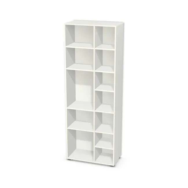 Korpus: W962 ST2, Przednie krawędzie: Domyślne (w kolorze korpusu) (W908, ST2), Materiał pleców: Plecy z płyty jak korpus, Szerokość: 80 cm, Wysokość: 218 cm, Wysokość z nóżkami: 220,5 cm, Głębokość: 40 cm, Głębokość z frontem: 41,8 cm, Szerokość: 47 cm, Liczba półek po lewej: 4 półki, Liczba półek po prawej: 6 półek, Rozmieszczenie półek: Własne ustawienie, Typ podstawy: Nóżki (wg wyboru), Nóżki: Stopka do mebli 6435 - tworzywo - chrom połysk wys. 2,5 cm (Stopka chrom 2,5cm), Podpórki półek: Podpórki półki fi 5 mm (Basic / ruchome), Obrzeże korpusu: , Obrzeże frontu: 2,0 mm, Rozmieszczenie uchwytów: Pionowo (środek frontu, bok 50 mm)