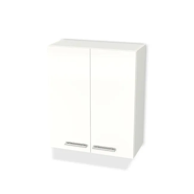 Front: Bianco (U5000B, STHG), Korpus: W962 SM, Materiał pleców: Plecy z płyty HDF 3 mm (biała), Szerokość: 60 cm, Wysokość: 72 cm, Głębokość: 23,2 cm, Głębokość z frontem: 25 cm, Typ wieńca górnego: Wieniec górny wpuszczany, Drzwi: 2 fronty - lewy i prawy, Liczba półek: 2 półki, Rozmieszczenie półek: Rozmieszczenie symetryczne półek, Otwieranie: Otwieranie uchwytem, Zawieszki: Zawieszki Rejs (Basic), Zawiasy: Blum Clip 100 (Optimum), Uchwyty: Reling RE10 ZnAl chrom satynowy Rozstaw 96 mm dł. 156 mm (Reling RE10 96 mm), Podpórki półek: Podpórki Kuadro z zabezpieczeniem (typ 2) (Premium / z zabezp.), Obrzeże korpusu: , Obrzeże frontu: 1,0 mm, Wycięcie HDF: Wycięcie pod zawieszki, Rozmieszczenie uchwytów: Poziomo (dół frontu 50 mm, bok 50 mm)