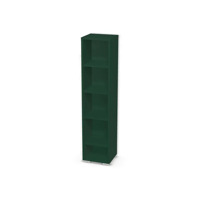 Korpus: U606 ST9, Materiał pleców: Plecy z płyty jak korpus, Szerokość: 30 cm, Wysokość: 130 cm, Wysokość z nóżkami: 132 cm, Głębokość: 27 cm, Liczba półek: 4 półki, Rozmieszczenie półek: Własne ustawienie, Typ podstawy: Nóżki (wg wyboru), Nóżki: Stopka K041 - tworzywo - chrom wys 2 cm (Stopka chrom 2cm), Podpórki półek: Podpórki półki fi 5 mm (Basic / ruchome), Obrzeże korpusu: 