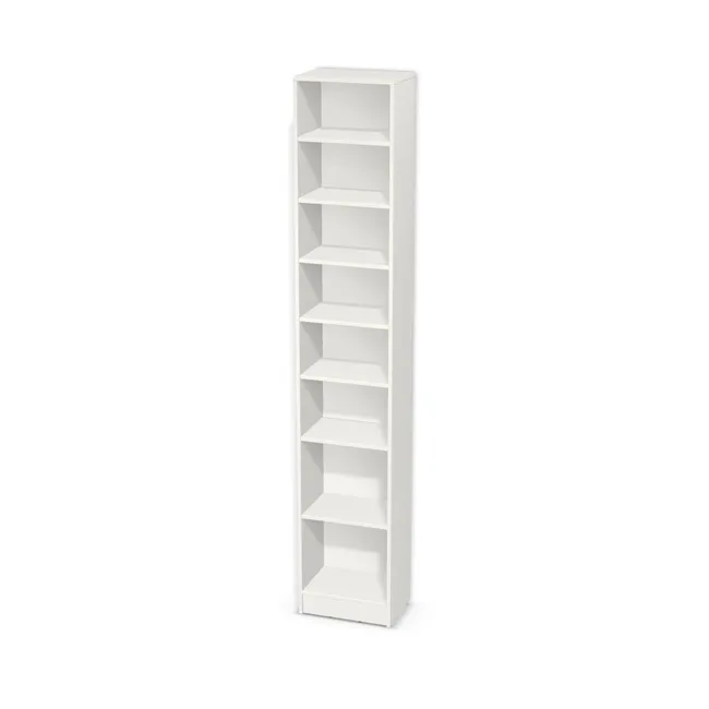 Korpus: Biały klasyczny (W960, ST7), Materiał pleców: Plecy z płyty HDF 3 mm (biała), Szerokość: 45 cm, Wysokość: 240 cm, Wysokość z cokołem: 250 cm, Głębokość: 30 cm, Wys. części dolnej: 78 cm, Drzwi: Bez frontów, Liczba półek na górze: 5 półek, Liczba półek na dole: 1 półka, Rozmieszczenie półek: Rozmieszczenie symetryczne półek, Typ podstawy: Cokół 10 cm, System domyku: Otwieranie uchwytem, Zawiasy: Dobór we własnym zakresie (Brak), Uchwyty: Brak uchwytów i brak nawiertów (Brak uchwytów), Podpórki półek: Podpórki półki fi 5 mm (Basic / ruchome), Obrzeże korpusu: 2,0 mm, Rodzaj: Zabudowa szeregowa