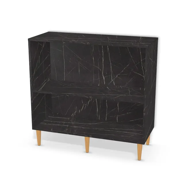Korpus: Grigia Pietra czarna (F206, ST9), Materiał pleców: Plecy z płyty jak korpus, Szerokość: 100 cm, Wysokość: 80 cm, Wysokość z nóżkami: 95,7 cm, Głębokość: 40 cm, Liczba półek: 1 półka, Rozmieszczenie półek: Własne ustawienie, Typ podstawy: Nóżki (wg wyboru), Nóżki: Noga meblowa drewniana 15cm stożek (Drewniana 15cm stożek), Podpórki półek: Podpórki półki fi 5 mm (Basic / ruchome), Obrzeże korpusu: 0,8 mm