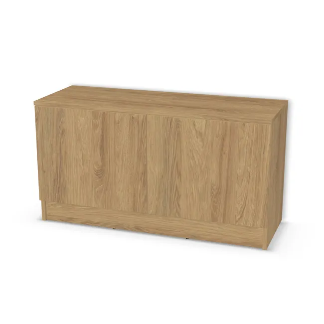 Front: Hikora naturalna (H3730, ST10) Usłojenie Pionowe, Korpus: Hikora naturalna (H3730, ST10), Usłojenie frontu: Pionowe, Materiał pleców: Plecy z płyty HDF 3 mm (biała), Szerokość: 104 cm, Wysokość: 46 cm, Wysokość z cokołem: 56 cm, Głębokość: 36 cm, Głęb. całkowita: 38 cm, Typ wieńca górnego: Wieniec górny nakładany wysunięty nad front, Drzwi: 2 fronty - lewy i prawy, Liczba półek: 1 półka, Rozmieszczenie półek: Rozmieszczenie symetryczne półek, Typ podstawy: Cokół 10 cm, System domyku: Otwieranie uchwytem, Zawiasy: Blum Clip 100 (Optimum), Uchwyty: Brak uchwytów i brak nawiertów (Brak uchwytów), Podpórki półek: Podpórki półki fi 5 mm (Basic / ruchome), Obrzeże korpusu: 0,8 mm, Obrzeże frontu: 0,8 mm