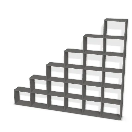 Korpus: Onyx szary (U960, ST9), Przednie i tylne krawędzie: Domyślne (w kolorze korpusu) (U960, ST9), Szerokość: 227 cm, Wysokość: 190 cm, Głębokość: 20 cm, Liczba segmentów: 6 segmentów, Typ podstawy: Brak, Obrzeże korpusu: 0,8 mm