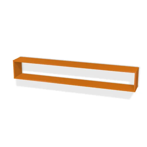 Korpus: Pomarańczowy Siena (U350, ST9), Szerokość: 180 cm, Wysokość: 28 cm, Głębokość: 23 cm, Obrzeże korpusu: 0,8 mm