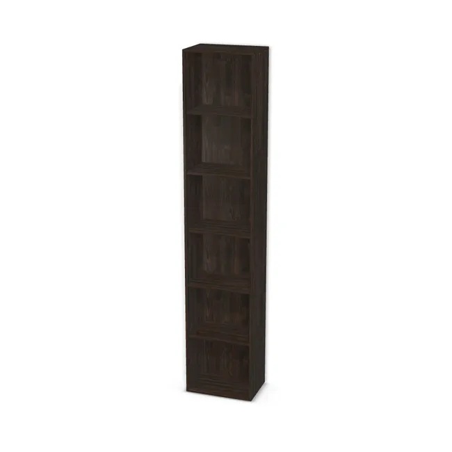 Korpus: Dąb Thermo czarnobrązowy (H1199, ST12), Materiał pleców: Plecy z płyty jak korpus, Szerokość: 50 cm, Wysokość: 250 cm, Głębokość: 34 cm, Wys. pasa dolnego: 84 cm, Drzwi: Bez frontów, Liczba półek na górze: 3 półki, Liczba półek na dole: 1 półka, Rozmieszczenie półek: Własne ustawienie, Typ podstawy: Brak (tylko ślizgacze), System domyku: Otwieranie uchwytem, Zawiasy: Dobór we własnym zakresie (Brak), Uchwyty: Brak uchwytów i brak nawiertów (Brak uchwytów), Podpórki półek: Podpórki Kuadro z zabezpieczeniem (typ 2) (Premium / z zabezp.), Obrzeże korpusu: 0,8 mm, Rodzaj: Zabudowa szeregowa