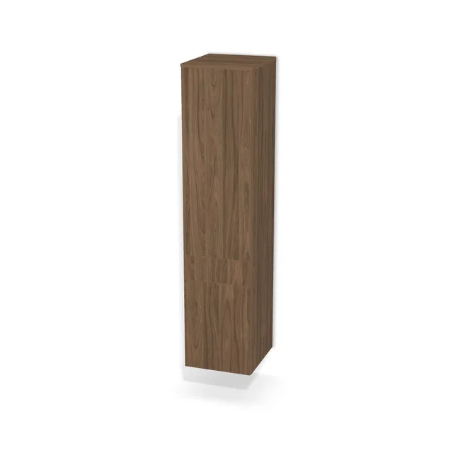 Front: Orzech Carini naturalny (H3710, ST12) Usłojenie Pionowe, Korpus: Orzech Carini naturalny (H3710, ST12), Usłojenie frontu: Pionowe, Materiał pleców: Plecy z płyty HDF 3 mm (biała), Szerokość: 43 cm, Wysokość: 188 cm, Głębokość: 45 cm, Głębokość z frontem: 46,8 cm, Wysokość frontu szuflady: 15,6 cm, Wysokość części z dolnym frontem: 58 cm, Fronty: Fronty - drzwi prawe, fronty szuflad, Liczba półek na górze: 4 półki, Liczba półek na dole: 1 półka, Rozmieszczenie półek: Rozmieszczenie symetryczne półek, System domyku: Otwieranie naciskiem (Tip-On), Prowadnice szuflad: Blum Tandem (Optimum Blum), Zawieszki: Zawieszki Wurth (Premium Wurth), Zawiasy: Blum ClipTop 110 bez sprężyny (Premium), Uchwyty: Brak uchwytów i brak nawiertów (Brak uchwytów), Uchwyty szuflad: Brak uchwytów i brak nawiertów (Brak uchwytów), Podpórki półek: Podpórki Kuadro z zabezpieczeniem (typ 2) (Premium / z zabezp.), Obrzeże korpusu: 0,8 mm, Obrzeże frontu: 0,8 mm, Wycięcie HDF: Wycięcie pod zawieszki