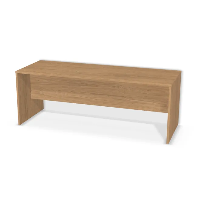 Korpus: Dąb Casella naturalny (H1385, ST40, 18 mm), Materiał blendy: Blenda z płyty jak korpus, Wybrane obrzeże: Domyślne (w kolorze płyty), Szerokość: 151 cm, Wysokość: 55 cm, Głębokość: 54 cm, Wys. środkowej blendy: 35 cm, Wysunięcie blatu po lewej: 0 cm, Wysunięcie blatu po prawej: 0 cm, Wysunięcie blatu z przodu: 0 cm, Wysunięcie blatu z tyłu: 0 cm, Przepusty: Brak, Obrzeże korpusu: 2,0 mm