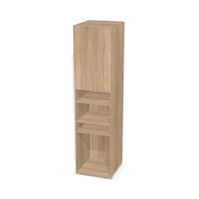 Front: Dąb Bardolino naturalny (H1145, ST10) Usłojenie Pionowe, Korpus: Dąb Bardolino naturalny (H1145, ST10), Usłojenie frontu: Pionowe, Materiał pleców: Plecy z płyty jak korpus, Szerokość: 60 cm, Wysokość: 240 cm, Wysokość z nóżkami: 242 cm, Głębokość: 63,8 cm, Głębokość z frontem: 65,6 cm, Wys. części górnej: 97,9 cm, Drzwi: 2 fronty - lewy i prawy, Liczba półek na górze: 3 półki, Liczba półek na dole: 3 półki, Rozmieszczenie półek: Własne ustawienie, Typ podstawy: Nóżki (wg wyboru), System domyku: Otwieranie naciskiem (Tip-On), Zawiasy: Blum ClipTop 110 bez sprężyny (Premium), Nóżki: Stopka K041 - tworzywo - chrom wys 2 cm (Stopka chrom 2cm), Uchwyty: Brak uchwytów i brak nawiertów (Brak uchwytów), Podpórki półek: Podpórki Kuadro z zabezpieczeniem (typ 2) (Premium / z zabezp.), Obrzeże korpusu: 0,8 mm, Obrzeże frontu: 0,8 mm