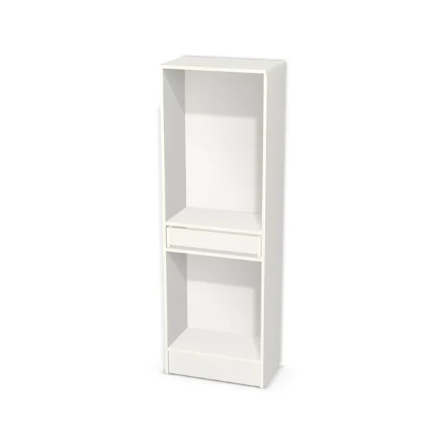 Korpus: Biały klasyczny (W960, SM), Materiał pleców: Plecy z płyty HDF 3 mm (biała), Szerokość: 61,4 cm, Wysokość: 170 cm, Wysokość z cokołem: 185 cm, Głębokość: 35 cm, Głębokość z frontem: 36,8 cm, Wysokość na front szuflady: 15,6 cm, Wysokość części na dolny front: 63,6 cm, Fronty: Bez frontów - nawierty pod prowadniki lewe i prawe, Liczba półek na górze: Bez półek, Liczba półek na dole: Bez półek, Typ podstawy: Cokół 15 cm, System domyku: Otwieranie uchwytem (+Hamulec Blumotion), Prowadnice szuflad: Blum Tandem (Optimum Blum), Zawieszki: Zawieszki Camar (Premium Camar), Zawiasy: Blum ClipTop 110 cichy domyk (Premium), Uchwyty: Brak uchwytów i brak nawiertów (Brak uchwytów), Uchwyty szuflad: Brak uchwytów i brak nawiertów (Brak uchwytów), Obrzeże korpusu: 0,8 mm, Wycięcie HDF: Wycięcie pod zawieszki
