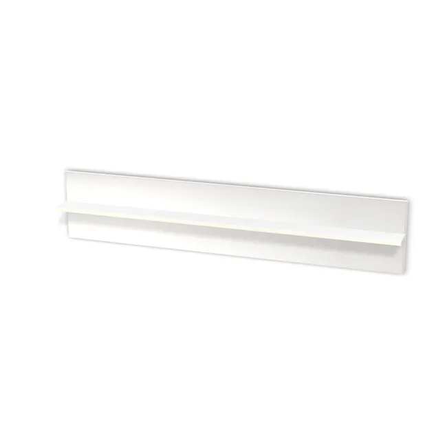 Półka: Biel Alpejska (WU8685, BS), Tył: Biel Alpejska (WU8685, BS, 18mm), Szerokość: 148 cm, Wysokość: 30 cm, Głębokość: 12 cm, Pozycja półki: 15 cm, Obrzeże półki: 0,8 mm, Obrzeże tyłu: 0,8 mm