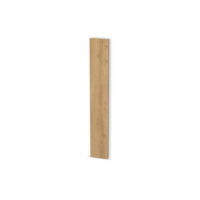 Front: Dąb dziki naturalny (H1318, ST10) Usłojenie Pionowe, Usłojenie frontu: Pionowe, Szerokość: 17 cm, Wysokość: 110 cm, Obrzeże blendy: 0,8 mm