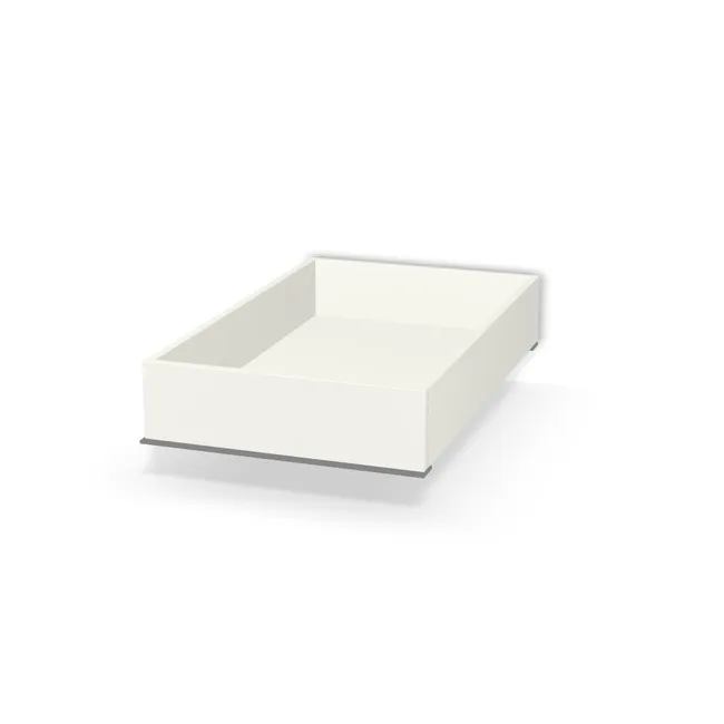 Korpus: Biały premium (W1000, ST9), Drzwi: Bez frontów, Długość boku (prowadnicy): 55 cm, Szerokość wew. szafki: 88,1 cm, Wys. skrzyni szuflady: 15 cm, Typ szuflady: Z frontem nakładanym, System domyku: Blumotion (cichy domyk), Obciążenie dynamiczne: 30 kg, Konstrukcja szuflady: Z przednią blendą