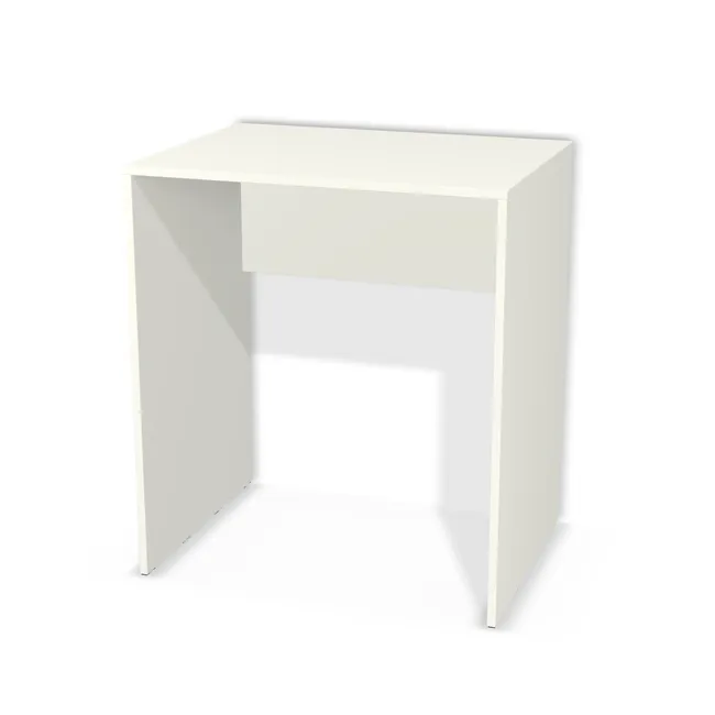 Blat: Biały premium (W1000, ST9, 18mm), Korpus: Biały premium (W1000, ST9, 18 mm), Wybrane obrzeże: Domyślne (w kolorze płyty), Materiał tylnej blendy: Tylna blenda z płyty jak korpus, Szerokość: 80 cm, Wysokość: 90 cm, Głębokość: 60 cm, Wys. tylnej blendy: 35 cm, Cofnięcie tylnej blendy: 2 cm, Półka pod klawiaturę: Bez półki, Przepusty: Brak, Obrzeże korpusu: 0,8 mm