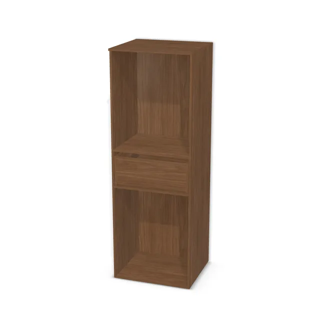 Korpus: Orzech Lincoln (H1714, ST19), Materiał pleców: Plecy z płyty jak korpus, Szerokość: 69 cm, Wysokość: 200 cm, Głębokość: 60 cm, Głębokość z frontem: 61,8 cm, Wysokość na front szuflady: 31,6 cm, Wysokość części na dolny front: 84 cm, Fronty: Bez frontów, Liczba półek na górze: Bez półek, Liczba półek na dole: Bez półek, Typ podstawy: Brak (tylko ślizgacze), System domyku: Otwieranie uchwytem (+Hamulec Blumotion), Prowadnice szuflad: Blum Movento (Premium Blum), Zawieszki: Zawieszki Camar (plecy 18 mm) (Optimum Camar), Zawiasy: Dobór we własnym zakresie (Brak), Uchwyty: Brak uchwytów i brak nawiertów (Brak uchwytów), Uchwyty szuflad: Brak uchwytów i brak nawiertów (Brak uchwytów), Obrzeże korpusu: 0,8 mm