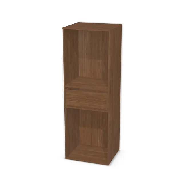 Korpus: Orzech Lincoln (H1714, ST19), Materiał pleców: Plecy z płyty jak korpus, Szerokość: 69 cm, Wysokość: 200 cm, Głębokość: 60 cm, Głębokość z frontem: 61,8 cm, Wysokość na front szuflady: 31,6 cm, Wysokość części na dolny front: 84 cm, Fronty: Bez frontów, Liczba półek na górze: Bez półek, Liczba półek na dole: Bez półek, Typ podstawy: Brak (tylko ślizgacze), System domyku: Otwieranie uchwytem (+Hamulec Blumotion), Prowadnice szuflad: Blum Movento (Premium Blum), Zawieszki: Zawieszki Camar (plecy 18 mm) (Optimum Camar), Zawiasy: Dobór we własnym zakresie (Brak), Uchwyty: Brak uchwytów i brak nawiertów (Brak uchwytów), Uchwyty szuflad: Brak uchwytów i brak nawiertów (Brak uchwytów), Obrzeże korpusu: 0,8 mm