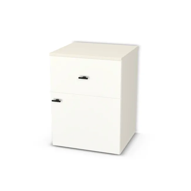 Blat: Biały porcelanowy (W1200, ST9, 18mm), Front: Biały alpejski (W1100, ST9), Korpus: Biały porcelanowy (W1200, ST9), Biały (W960, SM, 16mm), Szerokość: 50 cm, Wysokość: 67 cm, Głębokość: 45 cm, Wys. frontu szuflady: 25 cm, Fronty: 2 fronty - drzwi prawe, front szuflady, Zamek szuflady: Brak zamka szuflady, Zamek drzwi: Brak zamka drzwi, Liczba półek: 1 półka, Typ podstawy: Brak (tylko ślizgacze), System domyku: Otwieranie uchwytem (+Hamulec Blumotion), Typ szuflad: Szuflady systemowe, Prowadnice szuflad: Blum Tandembox Białe (Premium Blum), Zawiasy: Blum ClipTop 110 cichy domyk (Premium), Uchwyty: Gałka 0430 Czarny szczotk. z kolekcji GRAF w kształcie litery T (Gałka 0430), Uchwyty szuflad: Gałka 0430 Czarny szczotk. z kolekcji GRAF w kształcie litery T (Gałka 0430), Podpórki półek: Podpórki Kuadro z zabezpieczeniem (typ 2) (Premium / z zabezp.), Obrzeże korpusu: 0,8 mm, Obrzeże frontu: 0,8 mm, Obrzeże blatu: 0,8 mm, Rozmieszczenie uchwytów: Pionowo (góra frontu 50 mm, bok 50 mm), Rozmieszczenie uchwytów szuflad: Poziomo (centralnie na froncie)
