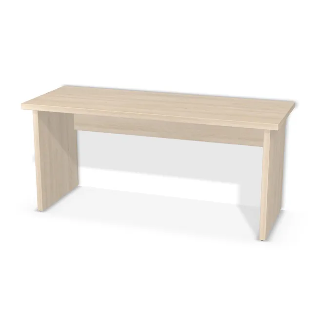 Blat: Klon Hard szampański (H3860, ST9, 36mm), Korpus: Klon Hard szampański (H3860, ST9, 36 mm), Wybrane obrzeże: Domyślne (w kolorze płyty), Materiał tylnej blendy: Tylna blenda z płyty jak korpus, Szerokość: 160 cm, Wysokość: 72 cm, Głębokość: 60 cm, Wys. tylnej blendy: 30 cm, Cofnięcie tylnej blendy: 0 cm, Wysunięcie blatu po lewej: 5 cm, Wysunięcie blatu po prawej: 5 cm, Wysunięcie blatu z przodu: 5 cm, Wysunięcie blatu z tyłu: 0 cm, Przepusty: Brak, Obrzeże korpusu: 2,0 mm