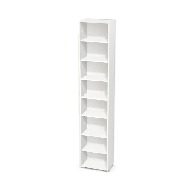 Korpus: Biel Alpejska (WU8685, BS), Cokół i obrzeże półek: Biel Alpejska (WU8685, BS, 18mm), Materiał pleców: Plecy z płyty HDF 3 mm (biała), Szerokość: 50 cm, Wysokość: 250 cm, Wysokość z nóżkami: 252 cm, Głębokość: 30 cm, Wys. pasa dolnego: 60 cm, Fronty: Tylko nawierty (lewe i prawe), Liczba półek na górze: 5 półek, Liczba półek na dole: 1 półka, Rozmieszczenie półek: Rozmieszczenie symetryczne półek, Typ podstawy: Nóżki (wg wyboru), System domyku: Otwieranie uchwytem, Zawiasy: Blum ClipTop 110 cichy domyk (Premium), Nóżki: Stopka K041 - tworzywo - chrom wys 2 cm (Stopka chrom 2cm), Uchwyty: Brak uchwytów i brak nawiertów (Brak uchwytów), Podpórki półek: Złączki Rafix TAB 20 S (Premium / z zabezp.), Obrzeże korpusu: 0,8 mm, Obrzeże półek: 0,8 mm
