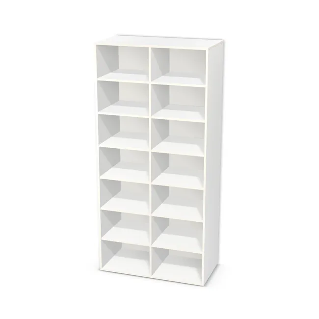 Korpus: Biel Alpejska (WU8685, BS), Przednie krawędzie: Domyślne (w kolorze korpusu) (W908, SM), Materiał pleców: Plecy z płyty HDF 3 mm (biała), Szerokość: 100 cm, Wysokość: 211,2 cm, Głębokość: 50 cm, Głębokość z frontem: 51,8 cm, Szerokość: 50 cm, Liczba półek po lewej: 6 półek, Liczba półek po prawej: 6 półek, Rozmieszczenie półek: Rozmieszczenie symetryczne półek, Typ podstawy: Brak (tylko ślizgacze), Podpórki półek: Podpórki półki fi 5 mm (Basic / ruchome), Obrzeże korpusu: 0,8 mm, Obrzeże frontu: 0,8 mm, Rozmieszczenie uchwytów: Bez nawiertów pod uchwyty, Rodzaj: Zabudowa szeregowa