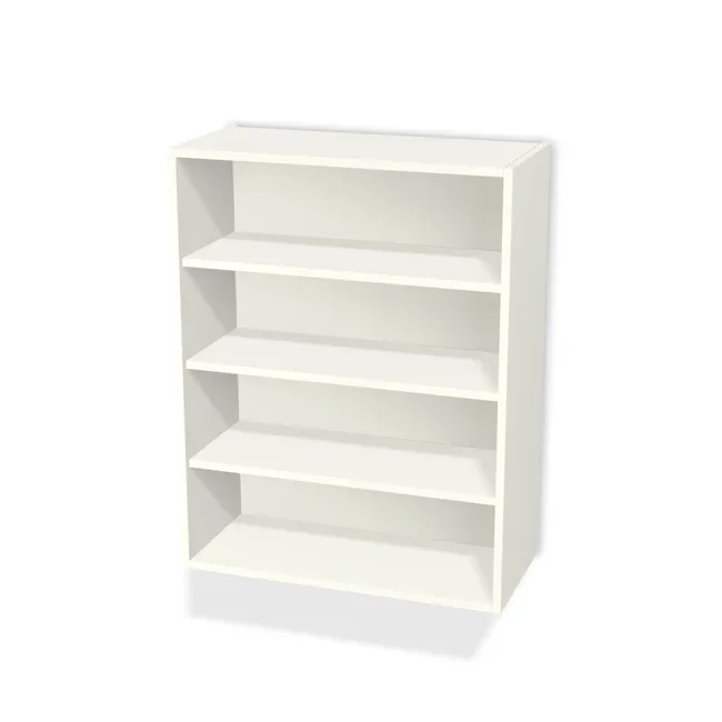 Korpus: Biały premium (W1000, ST9), Przednie krawędzie: Domyślne (w kolorze korpusu) (W1000, ST9), Materiał pleców: Plecy z płyty jak korpus, Bok szafki lewy: Domyślne (w kolorze korpusu) (W1000, ST9), Bok szafki prawy: Domyślne (w kolorze korpusu) (W1000, ST9), Szerokość: 73 cm, Wysokość: 94 cm, Głębokość: 33 cm, Liczba półek: 3 półki, Rozmieszczenie półek: Symetryczne, po 3 nawierty na półkę (co 64 mm), Zawieszki: Zawieszki Camar (plecy 18 mm) (Optimum Camar), Podpórki półek: Podpórki Kuadro z zabezpieczeniem (typ 2) (Premium / z zabezp.), Obrzeże korpusu: 0,8 mm