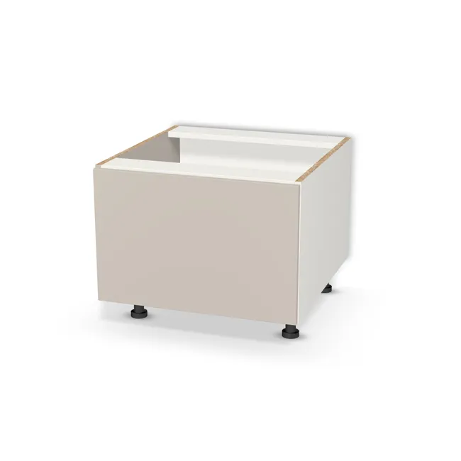 Front: U2464L (U2464L, STNM), Korpus: Biały klasyczny (W960, ST7), Przednie krawędzie: Domyślne (w kolorze korpusu) (W960, ST7), Bok szafki lewy: W kolorze frontu (U2464L, STNM), Bok szafki prawy: Domyślne (w kolorze korpusu) (W960, ST7), Szerokość: 60 cm, Wysokość: 40 cm, Wysokość z nóżkami: 50 cm, Głębokość: 60 cm, Głębokość z frontem: 61,8 cm, Front szuflady: 1 front szuflady, System domyku: Otwieranie uchwytem (+Hamulec Blumotion), Szuflady: Dobór we własnym zakresie (Brak), Nóżki: Nóżka podstawowa 10 cm z regulacją (Basic), Uchwyty szuflad: Brak uchwytów i brak nawiertów (Brak uchwytów), Obrzeże korpusu: 0,8 mm, Obrzeże frontu: 1,0 mm, Oklejanie boków: Nieoklejone (góra i dół)