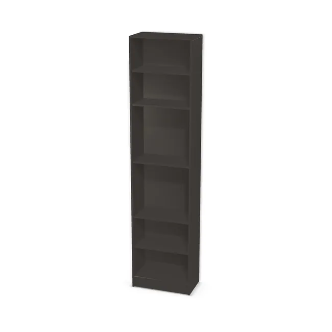 Korpus: Szary grafitowy (U961, ST7), Materiał pleców: Plecy z płyty jak korpus, Szerokość: 60 cm, Wysokość: 240 cm, Wysokość z cokołem: 250 cm, Głębokość: 33,2 cm, Drzwi: Bez frontów - nawierty pod prowadniki prawe, Liczba półek: 5 półek, Rozmieszczenie półek: Własne ustawienie, Typ podstawy: Cokół 10 cm, System domyku: Otwieranie uchwytem, Zawiasy: Blum ClipTop 110 cichy domyk (Premium), Uchwyty: Brak uchwytów i brak nawiertów (Brak uchwytów), Podpórki półek: Podpórki Kuadro z zabezpieczeniem (typ 2) (Premium / z zabezp.), Obrzeże korpusu: 2,0 mm, Rodzaj: Zabudowa szeregowa