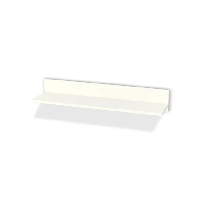 Półka: Biały premium (W1000, ST9), Tył: Biały premium (W1000, ST9, 18mm), Szerokość: 90 cm, Wysokość: 15 cm, Głębokość: 23 cm, Pozycja półki: 4 cm, Obrzeże półki: 2,0 mm, Obrzeże tyłu: 2,0 mm