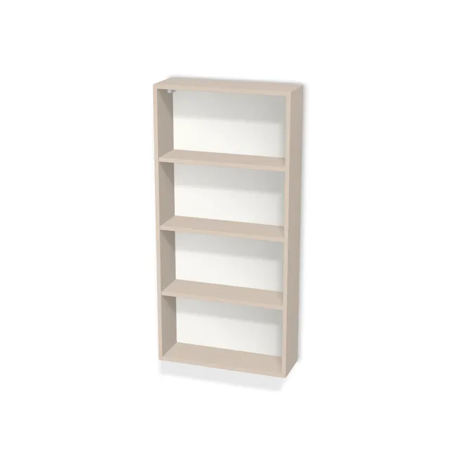 Korpus: Kaszmir (U702, ST9), Materiał pleców: Plecy z płyty HDF 3 mm (biała), Szerokość: 60 cm, Wysokość: 125,4 cm, Głębokość: 19,6 cm, Głębokość z frontem: 21,4 cm, Typ wieńca górnego: Wieniec górny wpuszczany, Drzwi: Bez frontów - nawierty pod prowadniki prawe, Liczba półek: 3 półki, Rozmieszczenie półek: Symetryczne, po 3 nawierty na półkę (co 32 mm), System domyku: Otwieranie naciskiem (Tip-On), Zawieszki: Zawieszki Camar (Premium Camar), Zawiasy: Blum ClipTop 110 bez sprężyny (Premium), Uchwyty: Brak uchwytów i brak nawiertów (Brak uchwytów), Podpórki półek: Podpórki Kuadro z zabezpieczeniem (typ 2) (Premium / z zabezp.), Obrzeże korpusu: 0,8 mm, Wycięcie HDF: Wycięcie pod zawieszki