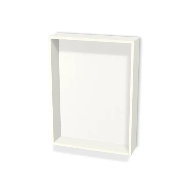 Korpus: Biały premium (W1000, ST9), Materiał pleców: Plecy z płyty HDF 3 mm (biała), Szerokość: 65,4 cm, Wysokość: 87,3 cm, Głębokość: 16,8 cm, Głębokość z frontem: 18,6 cm, Typ wieńca górnego: Wieniec górny wpuszczany, Drzwi: Bez frontów, Liczba półek: Bez półek, System domyku: Otwieranie uchwytem, Zawieszki: Zawieszki Wurth (Premium Wurth), Zawiasy: Dobór we własnym zakresie (Brak), Uchwyty: Brak uchwytów i brak nawiertów (Brak uchwytów), Obrzeże korpusu: 0,8 mm, Wycięcie HDF: Bez wycięcia