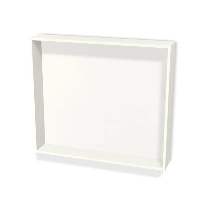 Korpus: Biały premium (W1000, ST9), Materiał pleców: Plecy z płyty HDF 3 mm (biała), Szerokość: 100,1 cm, Wysokość: 87,3 cm, Głębokość: 16,8 cm, Głębokość z frontem: 18,6 cm, Typ wieńca górnego: Wieniec górny wpuszczany, Drzwi: Bez frontów, Liczba półek: Bez półek, System domyku: Otwieranie uchwytem, Zawieszki: Zawieszki Wurth (Premium Wurth), Zawiasy: Dobór we własnym zakresie (Brak), Uchwyty: Brak uchwytów i brak nawiertów (Brak uchwytów), Obrzeże korpusu: 0,8 mm, Wycięcie HDF: Bez wycięcia