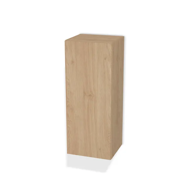 Front: Dąb Kendal naturalny (H3170, ST12) Usłojenie Pionowe, Korpus: Dąb Kendal naturalny (H3170, ST12), Usłojenie frontu: Pionowe, Materiał pleców: Plecy z płyty jak korpus, Szerokość: 44 cm, Wysokość: 109 cm, Głębokość: 37 cm, Głębokość z frontem: 38,8 cm, Typ wieńca górnego: Wieniec górny wpuszczany, Drzwi: 1 front - otwierany w prawo, Liczba półek: 2 półki, Rozmieszczenie półek: Rozmieszczenie symetryczne półek, Otwieranie: Otwieranie uchwytem, Zawieszki: Dobór we własnym zakresie (Brak), Zawiasy: Blum ClipTop 110 cichy domyk (Premium), Uchwyty: Brak uchwytów i brak nawiertów (Brak uchwytów), Podpórki półek: Złączki Rafix TAB 20 S (Premium / z zabezp.), Obrzeże korpusu: 0,8 mm, Obrzeże frontu: 0,8 mm