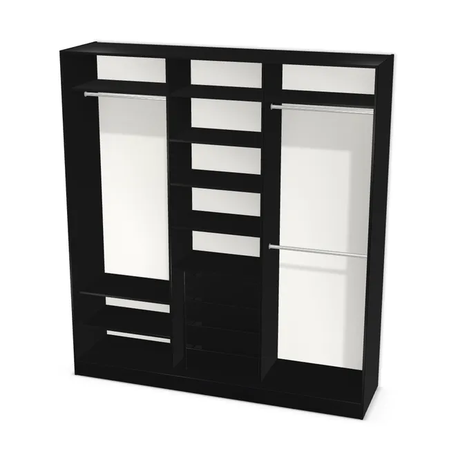 Szafa bez frontów na wymiar. Korpus: Biały klasyczny (W960, SM). Dopasuj wymiary online. Realizacja: 3 dni roboczych.