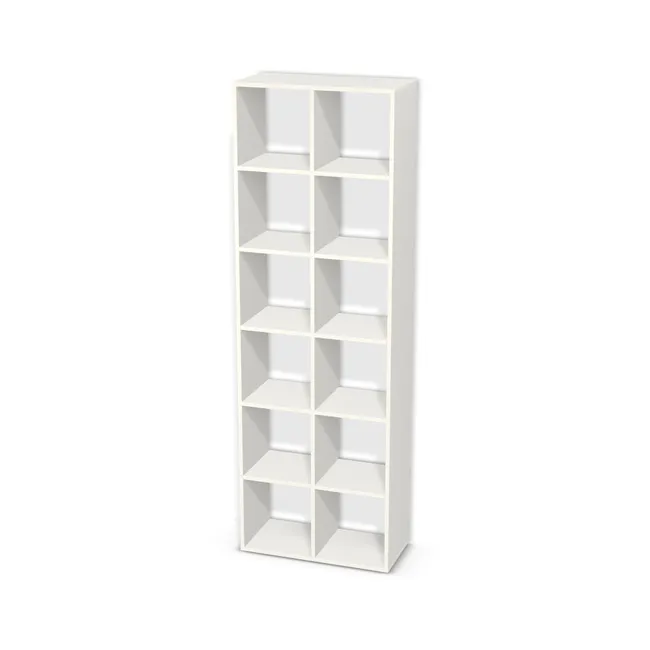 Korpus: Biały klasyczny (W960, SM), Przednie i tylne krawędzie: Domyślne (w kolorze korpusu) (W908, SM), Szerokość: 70 cm, Wysokość: 212 cm, Głębokość: 33 cm, Liczba rzędów: 6 rzędów, Liczba kolumn: 2 kolumny, Typ podstawy: Brak, Obrzeże korpusu: 0,8 mm