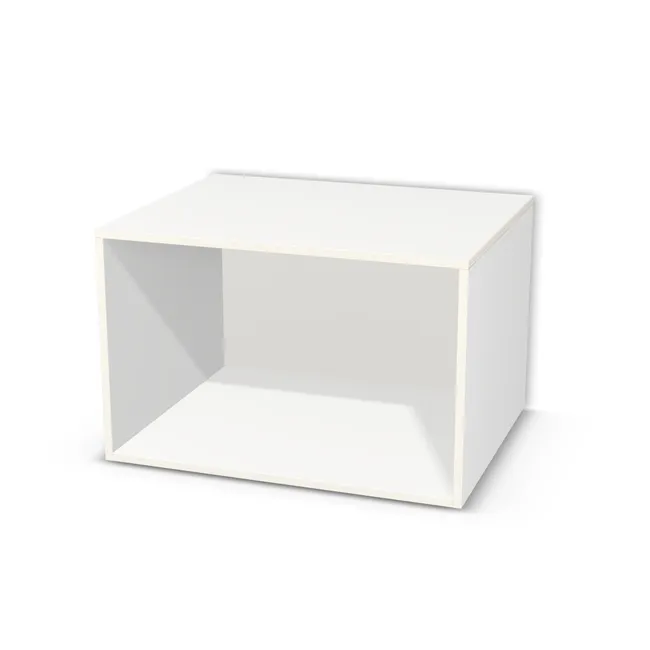 Korpus: Biel Alpejska (WU8685, BS), Materiał pleców: Plecy z płyty HDF 3 mm (biała), Szerokość: 77,2 cm, Wysokość: 50 cm, Głębokość: 61 cm, Drzwi: Bez frontów - nawierty pod prowadniki lewe i&amp;nbsp;prawe, Liczba półek: Bez półek, Typ podstawy: Brak (tylko ślizgacze), System domyku: Otwieranie uchwytem, Zawiasy: Blum ClipTop 110 cichy domyk (Premium), Uchwyty: Brak uchwytów i brak nawiertów (Brak uchwytów), Obrzeże korpusu: 0,8 mm, Rodzaj: Zabudowa szeregowa