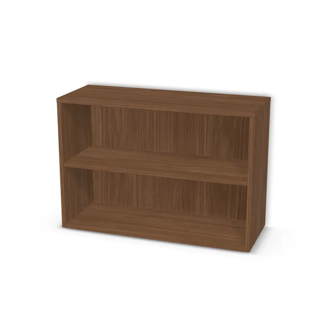 Korpus: Orzech Lincoln (H1714, ST19), Materiał pleców: Plecy z płyty jak korpus, Szerokość: 80 cm, Wysokość: 55 cm, Głębokość: 30 cm, Liczba półek: 1 półka, Rozmieszczenie półek: Rozmieszczenie symetryczne półek, Typ podstawy: Brak (tylko ślizgacze), Podpórki półek: Podpórki Kuadro z zabezpieczeniem (typ 2) (Premium / z zabezp.), Obrzeże korpusu: 0,8 mm