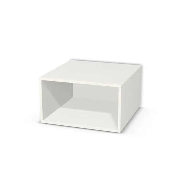 Korpus: Biały klasyczny (W960, SM), Materiał pleców: Plecy z płyty HDF 3 mm (biała), Szerokość: 60 cm, Wysokość: 34 cm, Głębokość: 60 cm, Głębokość z frontem: 61,8 cm, Typ wieńca górnego: Wieniec górny nakładany, Drzwi: Bez frontów, Liczba półek: Bez półek, Typ podstawy: Brak (tylko ślizgacze), System domyku: Otwieranie naciskiem (Tip-On), Zawiasy: Dobór we własnym zakresie (Brak), Uchwyty: Brak uchwytów i brak nawiertów (Brak uchwytów), Obrzeże korpusu: 0,8 mm, Rodzaj: Zabudowa szeregowa