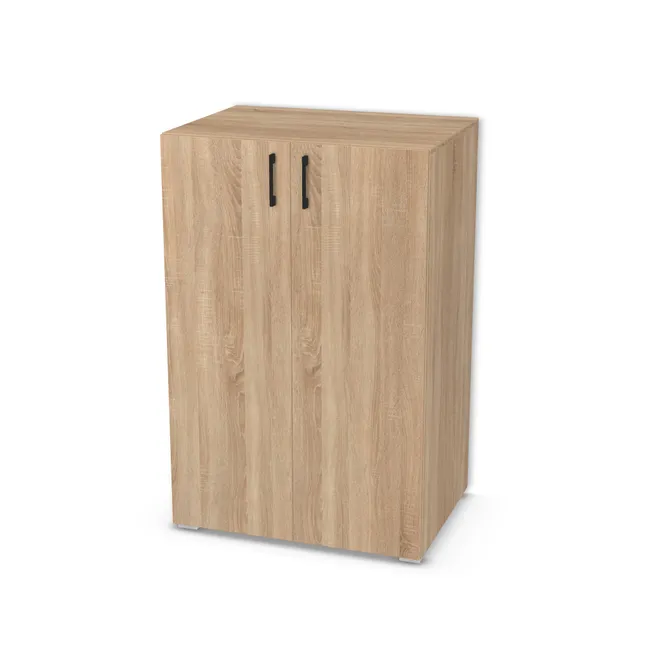Front: Dąb Bardolino naturalny (H1145, ST10) Usłojenie Pionowe, Korpus: Dąb Bardolino naturalny (H1145, ST10), Usłojenie frontu: Pionowe, Materiał pleców: Plecy z płyty HDF 3 mm (biała), Szerokość: 85 cm, Wysokość: 130 cm, Wysokość z nóżkami: 132 cm, Głębokość: 60 cm, Głębokość z frontem: 61,8 cm, Typ wieńca górnego: Wieniec górny nakładany, Drzwi: 2 fronty - lewy i prawy, Liczba półek: 3 półki, Rozmieszczenie półek: Rozmieszczenie symetryczne półek, Typ podstawy: Nóżki (wg wyboru), System domyku: Otwieranie uchwytem, Zawiasy: Blum ClipTop 110 cichy domyk (Premium), Nóżki: Stopka K041 - tworzywo - chrom wys 2 cm (Stopka chrom 2cm), Uchwyty: Uchwyt 2576 Czarny Mat rozstaw 128 mm (Uchwyt 2576 128 mm), Podpórki półek: Podpórki Kuadro z zabezpieczeniem (typ 2) (Premium / z zabezp.), Obrzeże korpusu: 0,8 mm, Obrzeże frontu: 0,8 mm, Rozmieszczenie uchwytów: Pionowo (góra frontu 50 mm, bok 50 mm), Rodzaj: Zabudowa szeregowa