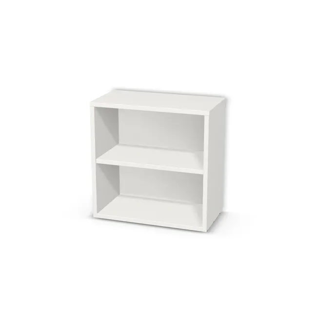 Korpus: Biały klasyczny (W960, SM), Materiał pleców: Plecy z płyty HDF 3 mm (biała), Szerokość: 50 cm, Wysokość: 50 cm, Głębokość: 26 cm, Liczba półek: 1 półka, Rozmieszczenie półek: Rozmieszczenie symetryczne półek, Typ podstawy: Brak (tylko ślizgacze), Podpórki półek: Podpórki Kuadro z zabezpieczeniem (typ 2) (Premium / z zabezp.), Obrzeże korpusu: 0,8 mm