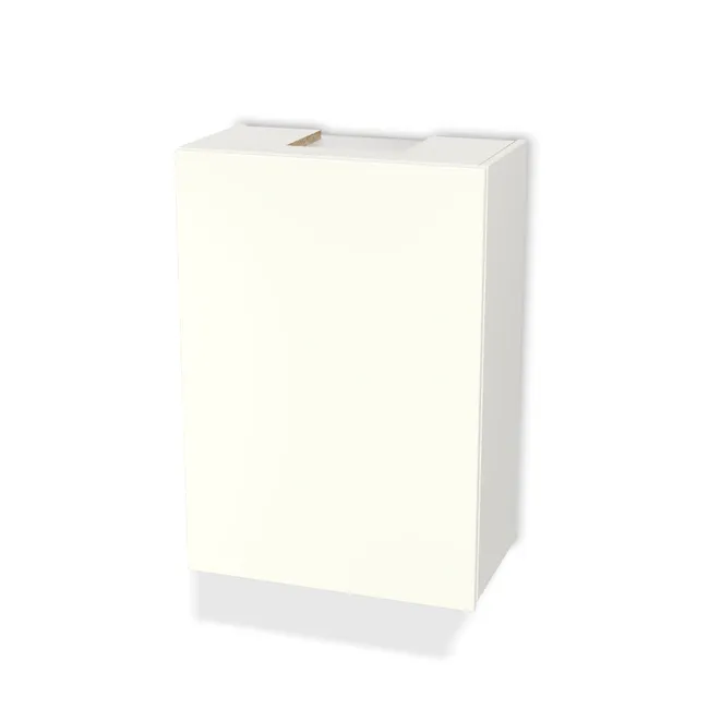 Szafka z okapem GLOBALO Retio na wymiar. Front: Biały premium (W1000, ST9), Korpus: Biały klasyczny (W960, SM). Dopasuj wymiary online. Realizacja: 3 dni roboczych.