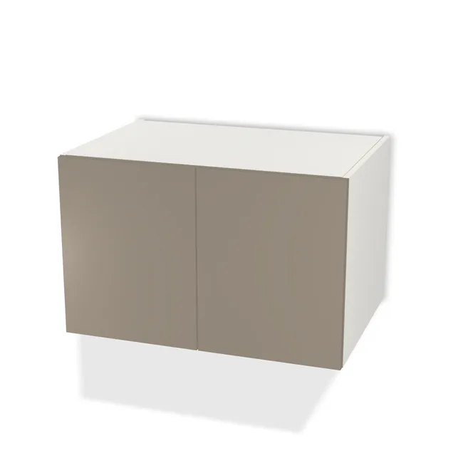 Szafka wisząca standardowa na wymiar. Front: Taupe ciemny (U740, ST9), Korpus: Biały klasyczny (W960, SM). Dopasuj wymiary online. Realizacja: 3 dni roboczych.