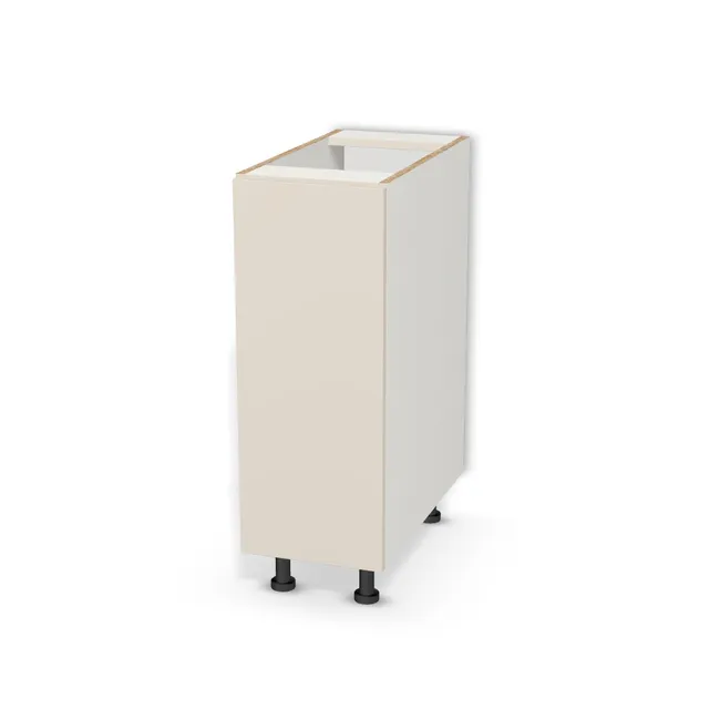 Szafka dolna cargo na wymiar. Front: Szary Angora (U705, PM), Korpus: Biały klasyczny (W960, SM). Dopasuj wymiary online. Realizacja: 3 dni roboczych.