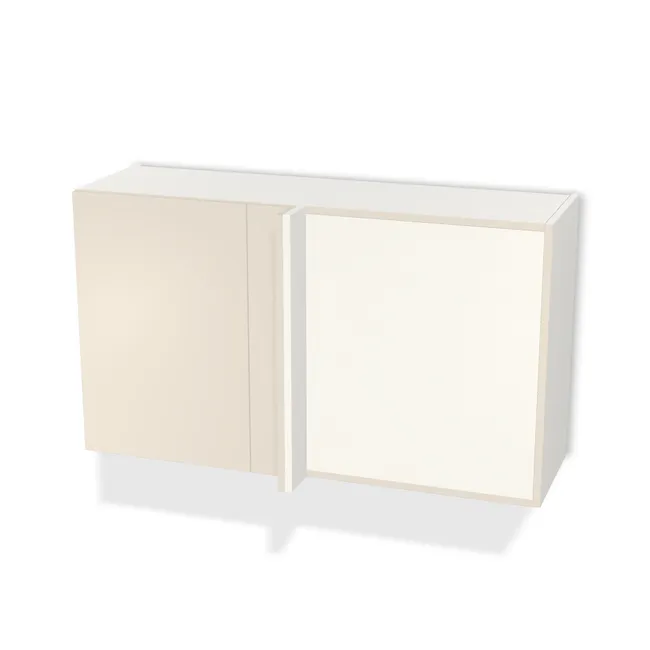 Szafka wisząca narożna ślepa na wymiar. Front: Szary Angora (U705, PM), Korpus: Biały klasyczny (W960, SM). Dopasuj wymiary online. Realizacja: 3 dni roboczych.