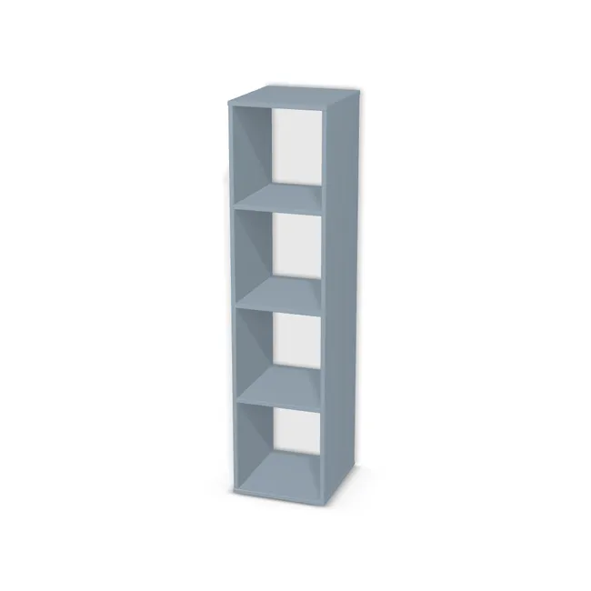 Regał z przegrodami i półkami: 1 x 4: 1 x 4 na wymiar. Korpus: Niebieski denim (U540, ST9). Dopasuj wymiary online. Realizacja: 3 dni roboczych.